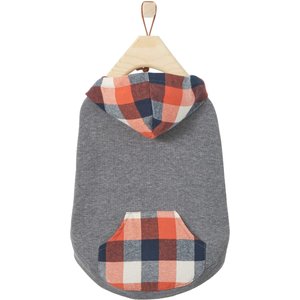 Frisco Plaid Dog & Cat Hoodie, Multi-Check Plaid, Medium