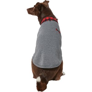 Frisco Plaid Dog & Cat Sweatshirt, Red Plaid, Medium