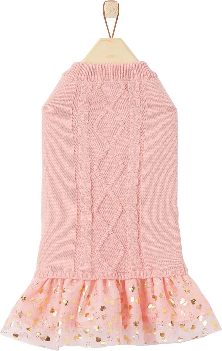 Frisco Cable Knit Dog & Cat Sweater Dress