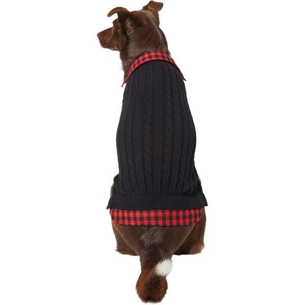 Wagatude Red Plaid Yoke Dog Bomber Jacket