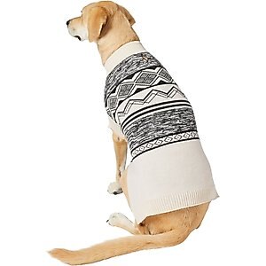 Frisco Black & Cream Turtleneck Sweater, XX-Large
