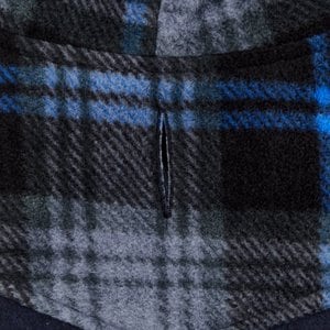 Frisco Mediumweight Plaid Hooded Insulated Dog & Cat Peacoat, Navy, X-Small