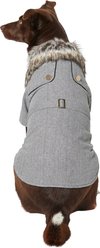 Frisco Dog & Cat Peacoat, Gray, Medium