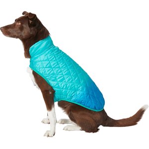 Frisco Packable Lightweight Gradient Insulated Dog & Cat Jacket, Teal, X-Large
