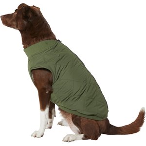 Frisco Lightweight Insulated Bomber Dog & Cat Jacket, Olive, Medium