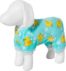 Frisco Dog & Cat Cozy Fleece PJs, Rubber Ducky, X-Small