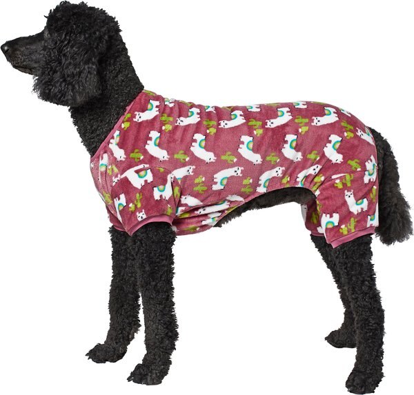 Discontinued FRISCO Dog & Cat Cozy Fleece PJs, Llamas, XXXLarge