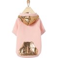 Frisco Sequined Dog & Cat Hoodie, Pink, X-Small