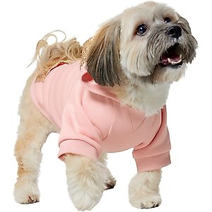 Frisco Sequin Dog & Cat Hoodie, Pink, Medium