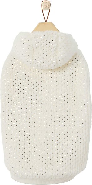 Frisco Plush Fur Dog & Cat Hoodie, Gold Dotted, XX-Large slide 1 of 8