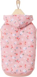 Frisco Floral Dog & Cat Hoodie, Pink, Small