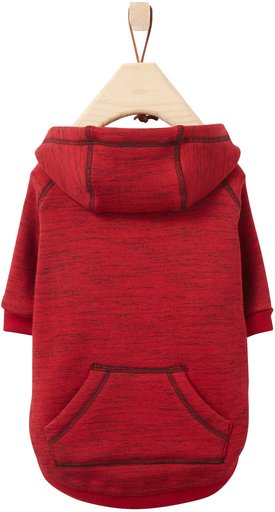 Frisco Sporty Dog & Cat Hoodie, Heather Red, Small
