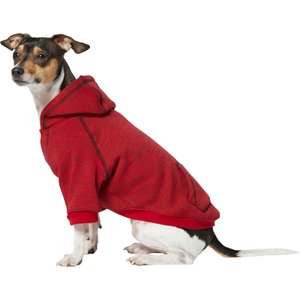Frisco Sporty Dog & Cat Hoodie, Heather Red, Medium