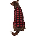 Frisco Ultra Lightweight Plaid Dog & Cat Fleece Vest, Red Plaid, X-Large