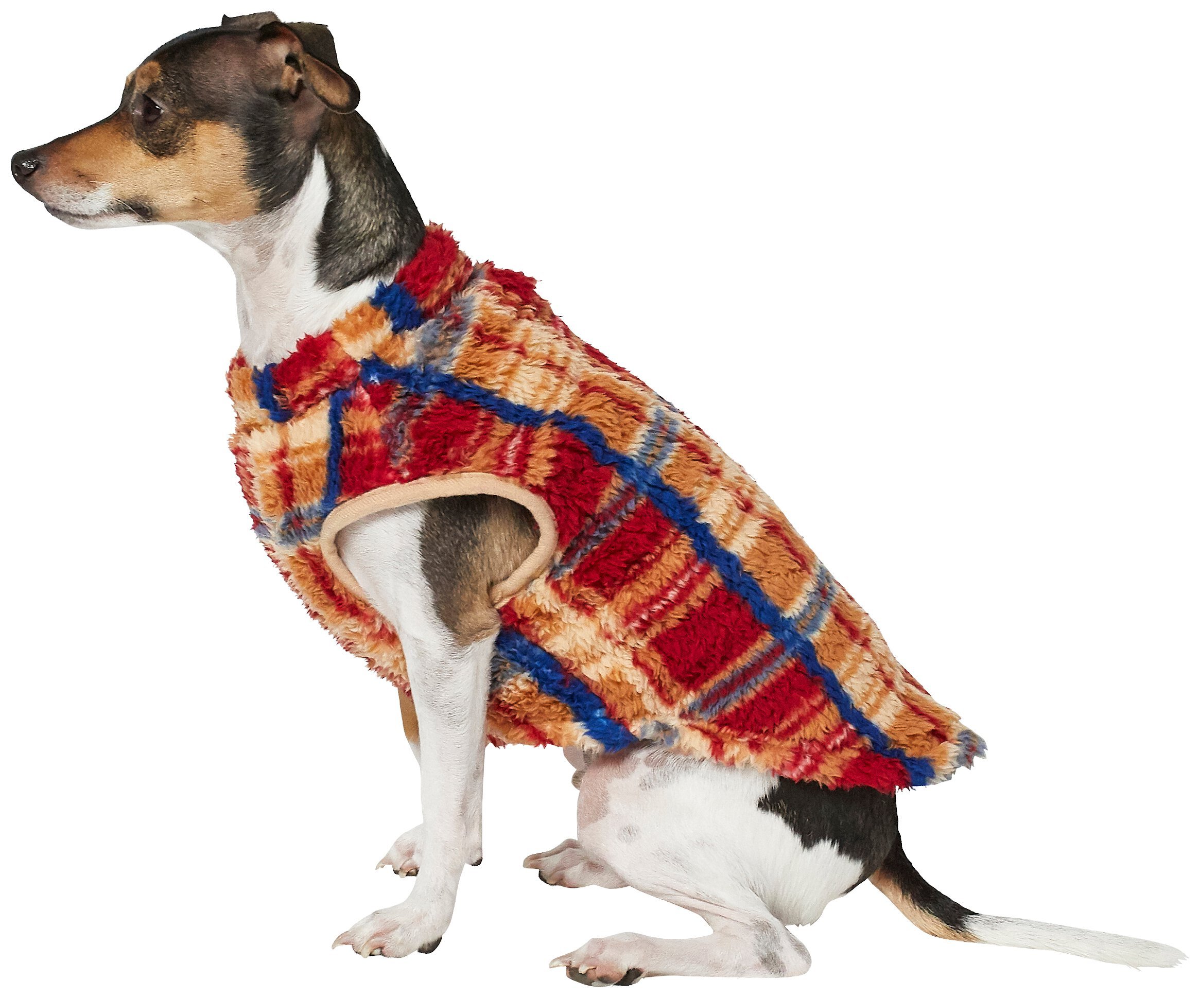 Frisco Plaid Dog & Cat Fleece Vest