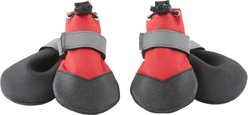 Frisco Anti-Slip Soft-Soled Dog Boots, Red/Black, Size 1