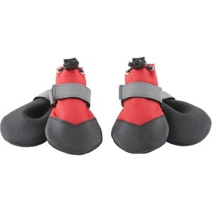 Frisco Anti-Slip Soft-Soled Dog Boots, Red/Black, Size 1