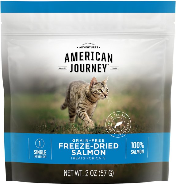 American Journey Salmon Flavor Grain-Free Freeze-Dried Cat Treats 2-oz bag slide 1 of 9