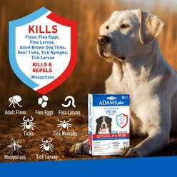 Adams Flea & Tick Spot Treatment for Dogs, 61-150 lbs, 3 Doses (3-mos. supply) slide 2 of 9
