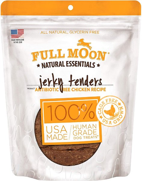 Full Moon Natural Essentials Jerky Tenders Chicken Recipe Human-Grade Dog Treats, 26-oz bag slide 1 of 6