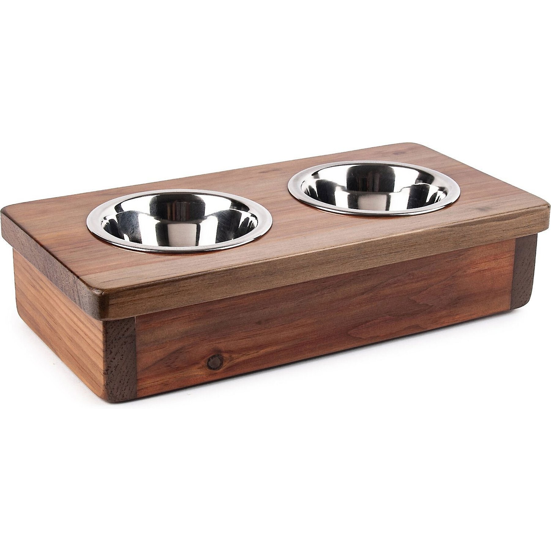 Ozarks Fehr Trade Originals Elevated Single Dog & Cat Bowl, Forest Trail, 12-Cup, 17-in Tall