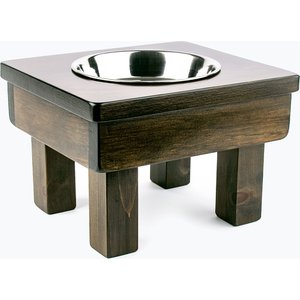 Ozarks Fehr Trade Originals Elevated Single Dog & Cat Bowl, Forest Trail, 2.4-cup, 7-in tall