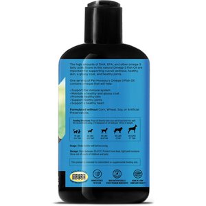 PetHonesty Omega-3 Fish Oil Immune, Omega-3 Fish Oil for Dogs, Fish Oil Supplement for Cats, 32-fl oz bottle