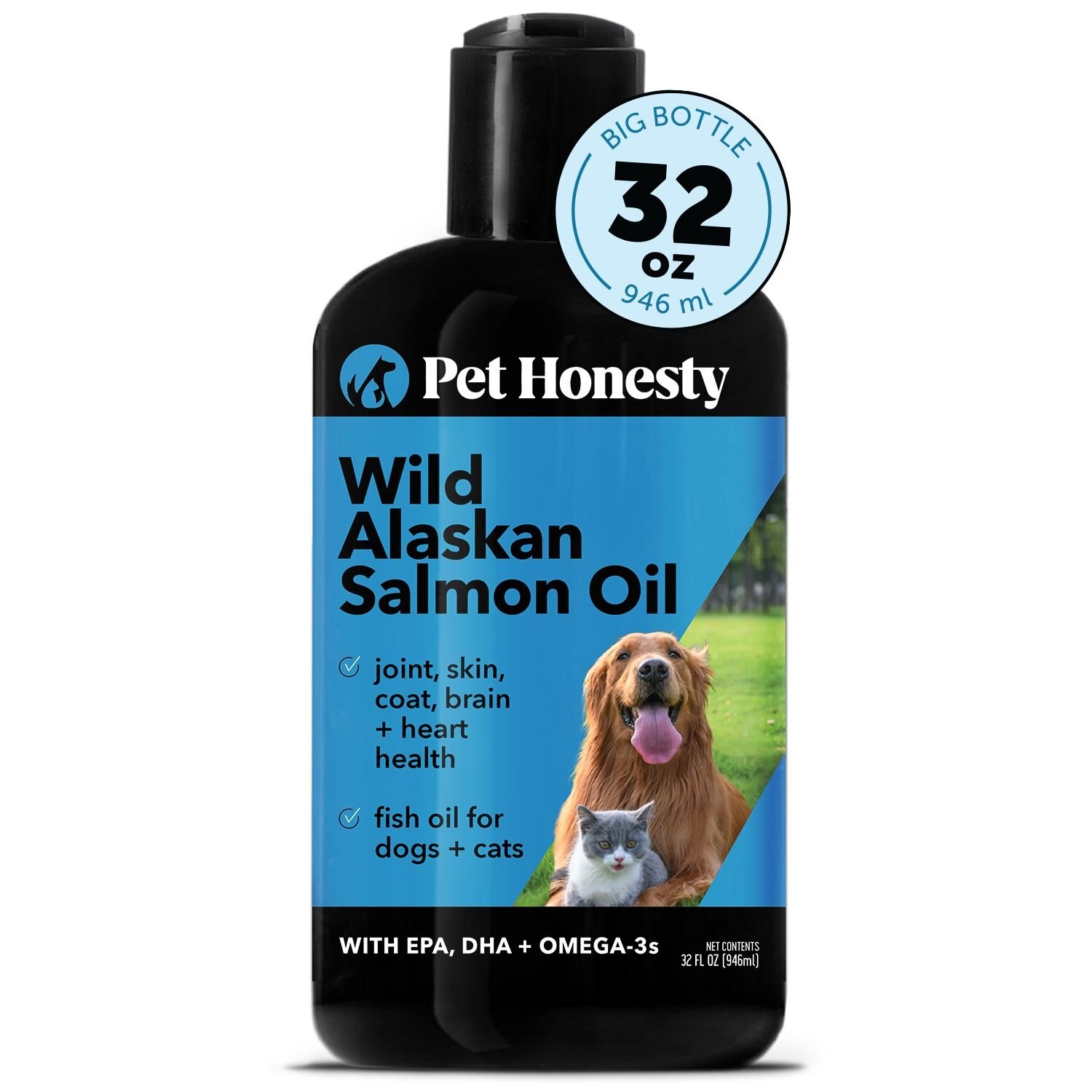 PETHONESTY Wild Alaskan Salmon Oil Omega-3 & Joint Supplement for Dogs ...