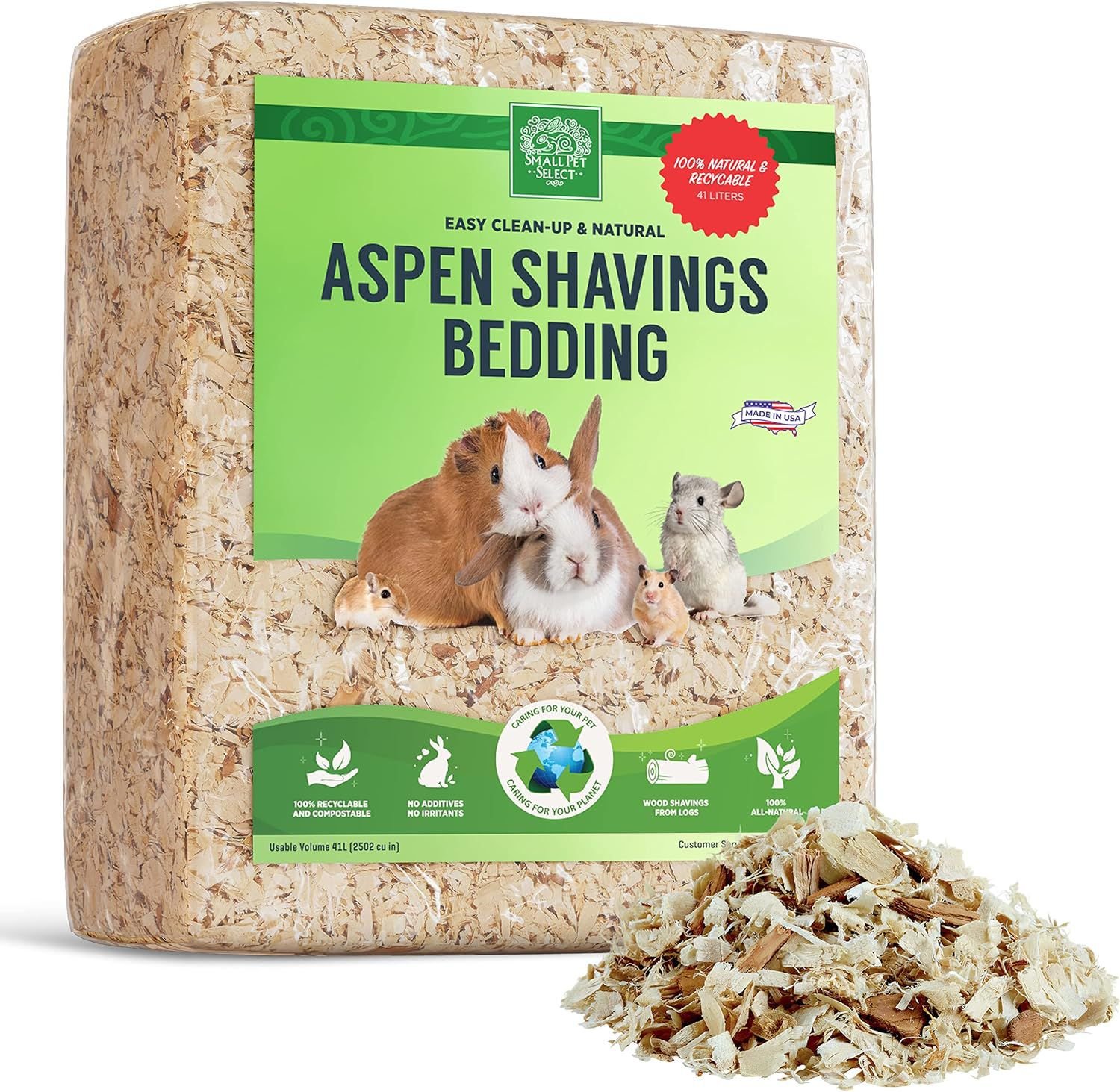 Kwik Bij elkaar passen Minimaliseren SMALL PET SELECT Small Pet Aspen Bedding, 16-L bag - Chewy.com