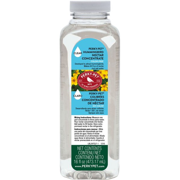 PERKYPET Red Nectar Concentrate Hummingbird Food, 32oz bottle