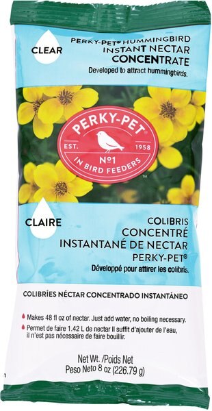 Perky-Pet Instant Nectar Concentrate Clear Hummingbird Food, 8-oz bag slide 1 of 5