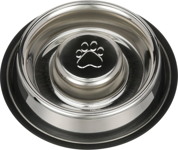 Neater Pets Non-Skid Non-Tip Stainless Steel Slow Feeder Dog Bowl, 3-cup slide 1 of 9
