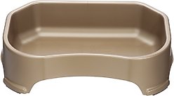 Neater Pets Big Bowl Non-Skid Polypropylene Pet Bowl, Champagne, 20-cup