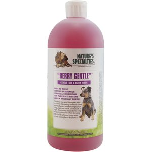 Nature's Specialties Berry Gentle Dog Face & Body Wash, 32-oz bottle