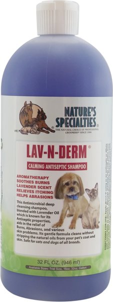 Nature's Specialties Lav-N-Derm Calming Antiseptic Dog Shampoo, 32-oz bottle slide 1 of 1