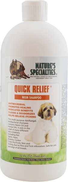 præsentation lodret Nat sted NATURE'S SPECIALTIES Quick Relief Neem Dog Shampoo, 32-oz bottle - Chewy.com