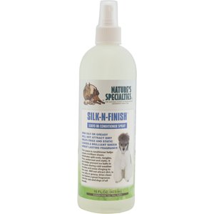 Nature's Specialties Silk-N-Finish Leave-In Dog Conditioner Spray, 16-oz bottle
