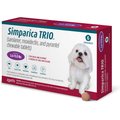 Simparica Trio Chewable Tablet for Dogs, 5.6-11.0 lbs, (Purple Box), 6 Chewable Tablets (6-mos. supply)