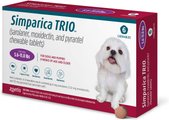 Simparica Trio Chewable Tablet for Dogs, 5.6-11.0 lbs, (Purple Box), 6 Chewable Tablets (6-mos. supply)