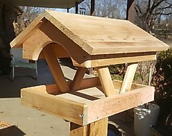 Bird Houses by Mark Fly Thru Cedar Bird Feeder