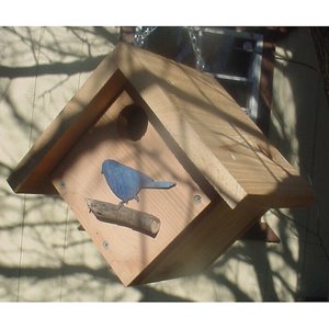 Bird Houses by Mark Cedar Cube Bird House