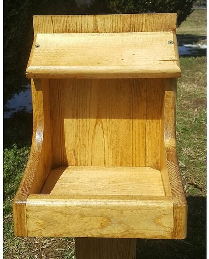 Bird Houses by Mark Nesting Bird Shelf, Golden Oak