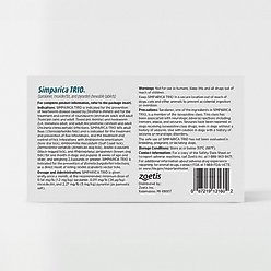 Simparica Trio Chewable Tablet for Dogs, 88.1-132.0 lbs, (Brown Box), 6 Chewable Tablets (6-mos. supply) slide 2 of 4