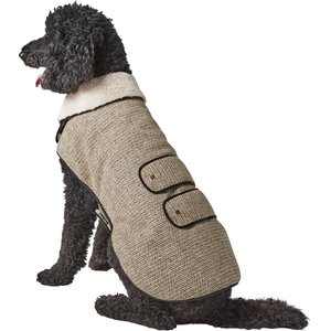 Frisco Manhattan Tweed Dog & Cat Coat, Taupe, XXX-Large