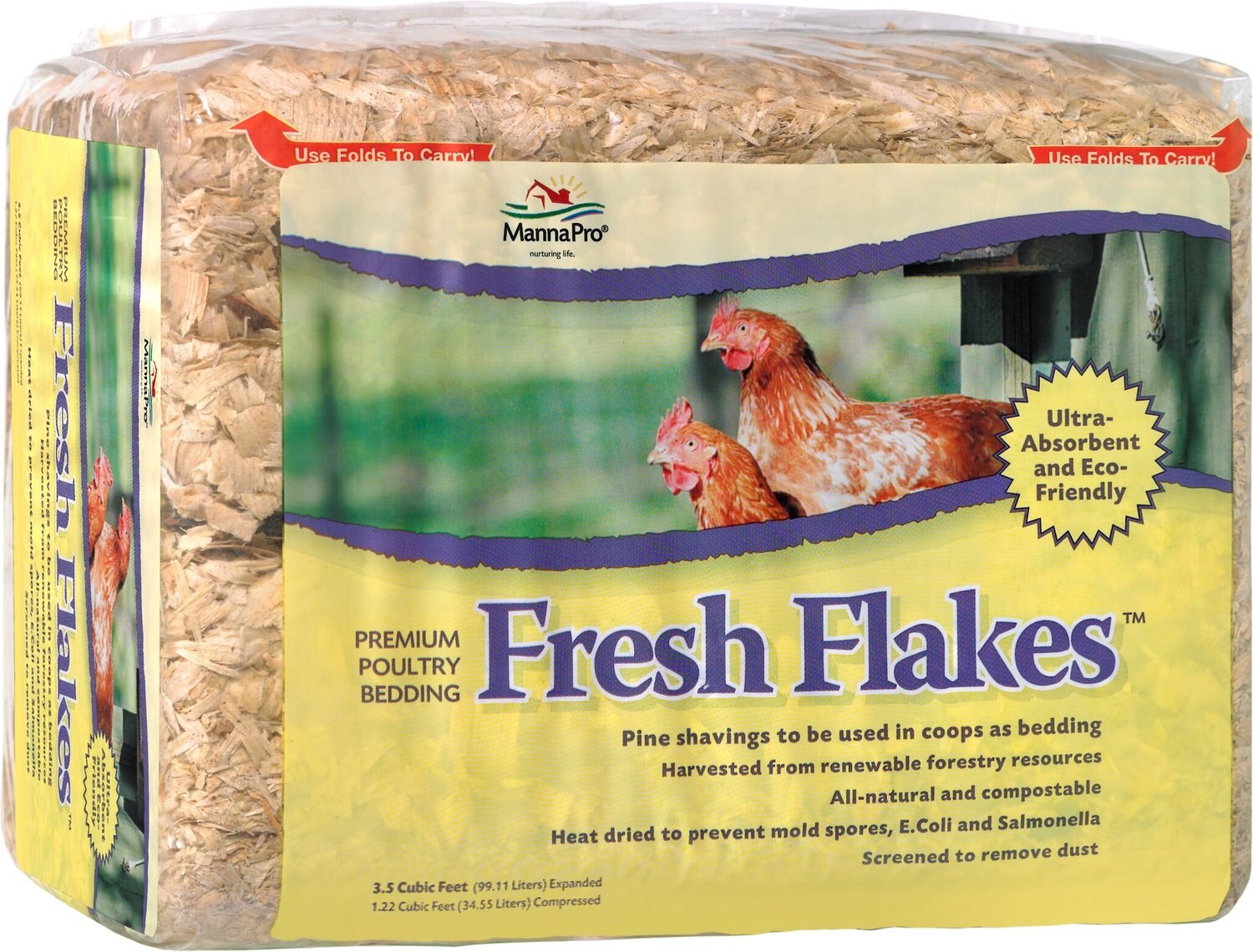 Manna Pro Fresh Flakes Chicken Bedding, 3.5-ft bag