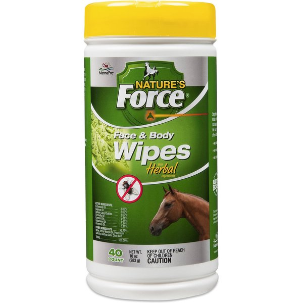 Horse Armour Horse Bit Wipes, Peppermint, 40 count