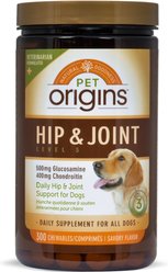 Pet Origins Hip & Joint Support Level 3 Dog Supplement, 300 count