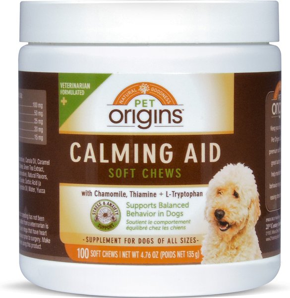 Pet Origins Calming Aid Soft Chew Dog Supplement, 100 count slide 1 of 5
