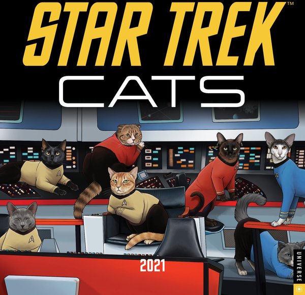 Star Trek Cats 2021 Wall Calendar