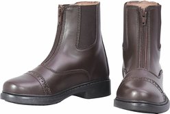 TuffRider Children's Starter Front Zip Paddock Boots, Mocha, 10